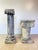 Rustic European Pair of Rustic Plaster Neoclassical Column Pedestals For Sale - Image 3 of 7