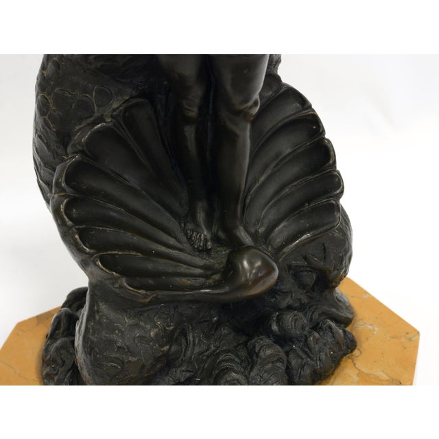 Ferdinando De Luca, Figurative Sculpture, 1921, Bronze with Yellow Marble Base For Sale - Image 6 of 11