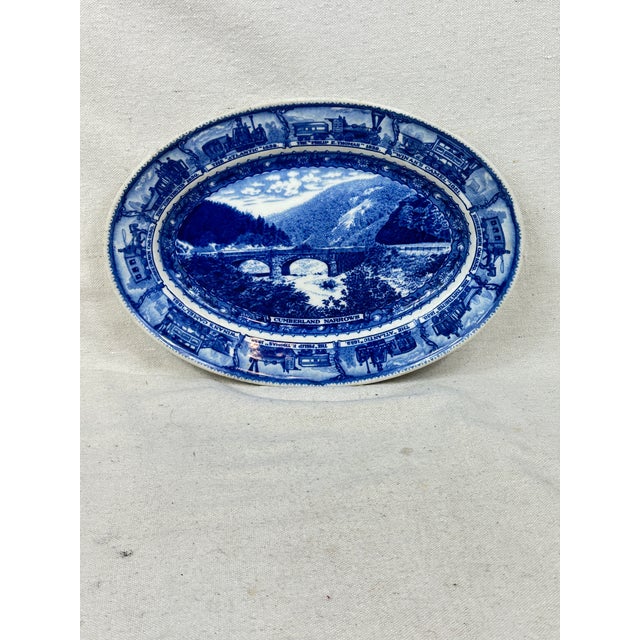 Vintage Baltimore and Ohio Railroad Platter For Sale - Image 4 of 8