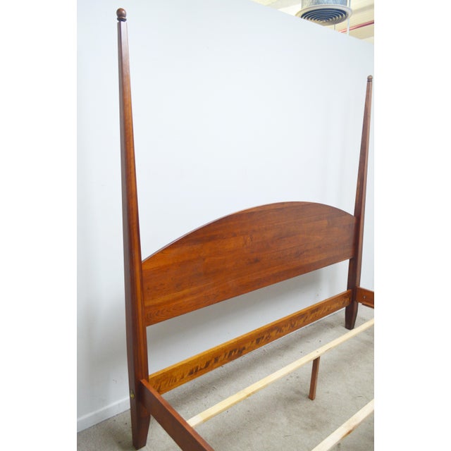 Erhan Allen King Cherry Poster Bed For Sale - Image 12 of 14