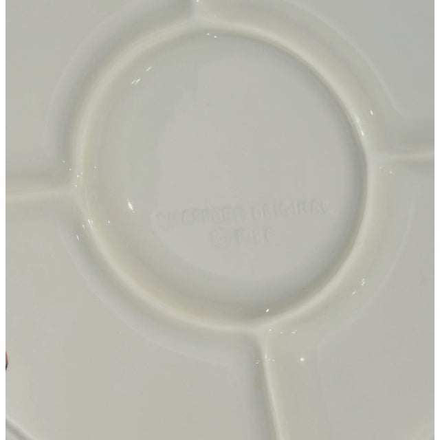 1980s Shafford Christmas Holly Serving Dish Divided Tray & Spreaders For Sale - Image 9 of 9