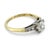 Mid 20th Century Retro Gia 0.92 Carat Old European Diamond 14k Two Tone Engagement Ring, Size 6.5 For Sale - Image 4 of 6