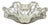 Vintage Victorian Silver Plated Scalloped Candy Dish Fruit Bowl Berry Design For Sale
