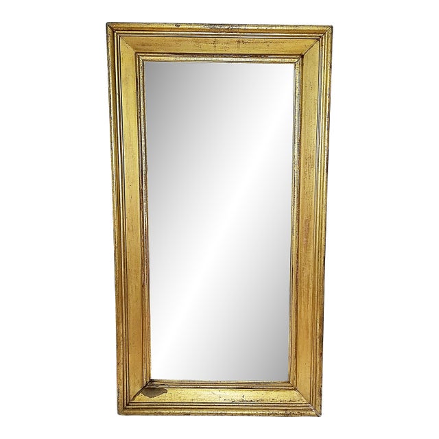 19c American Gilt Wall Mirror For Sale