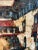 Wood Mid-Century Impasto Oil Painting, Expressionist Village Street Scene, Signed Lopez For Sale - Image 7 of 11