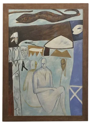 Abstract Painting on Canvas