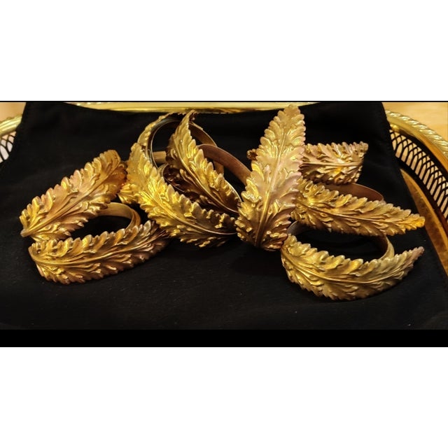 It's The Season For Entertaining . . . Are You Ready? A stunning set of 10 French 19th Century gilt bronze curtain rings....