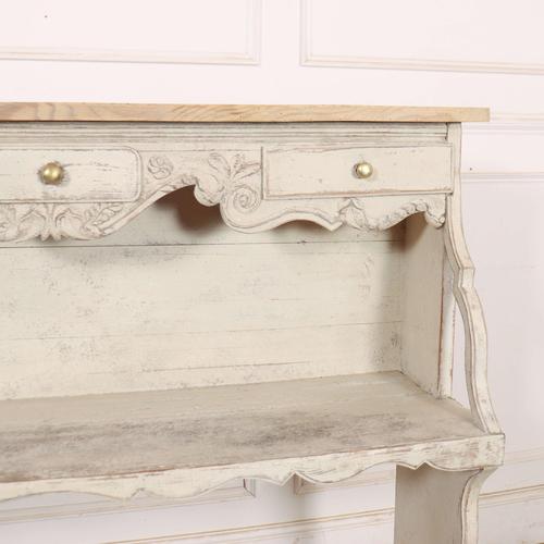 Swiss Carved and Painted Pine Serving Counter For Sale - Image 4 of 13