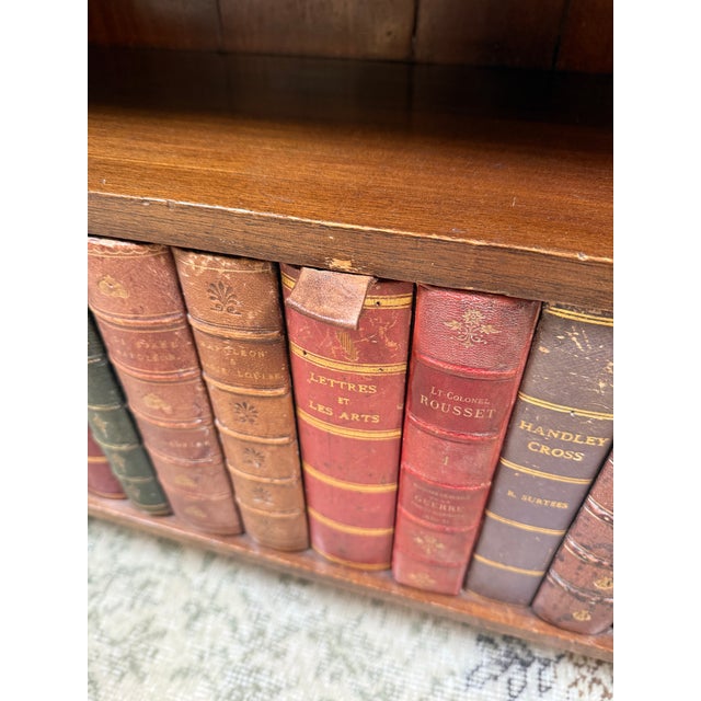 Brown French Louis XVI Style Bookshelf With Locking Shelf, Antique For Sale - Image 8 of 12