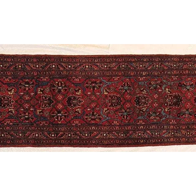 Persian 1920s Vintage Persian Halvayi Bijar Runner For Sale - Image 3 of 8