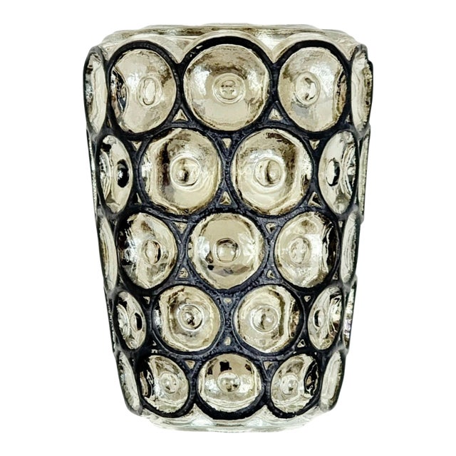 1of 2 Mid-Century Glass Wall Lights/Sconces From Limburg, Germany, 1960s/1970s For Sale