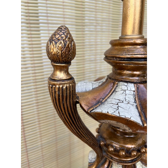 A Pair of Hollywood Regency Neoclassical Revival Style Trophy Table Lamps. Circa 1960s For Sale - Image 9 of 18