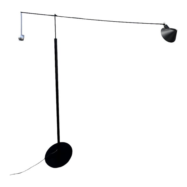 Black Nestore Floor Lamp by Carlo Forcolini for Artemide, 1991 For Sale - Image 8 of 13