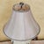 Late 20th Century Vintage American Hand-Painted Ceramic Chrysanthemum Table Lamp With Floral Motif, Cream Glazed Porcelain, 28"h For Sale - Image 5 of 18