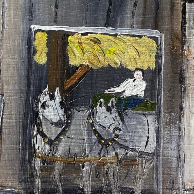 Will Moses “Stratton View” Original Oil Painting, Signed, 1979 For Sale In Raleigh - Image 6 of 11