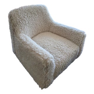 Newman Sheepskin Lounge Chair For Sale