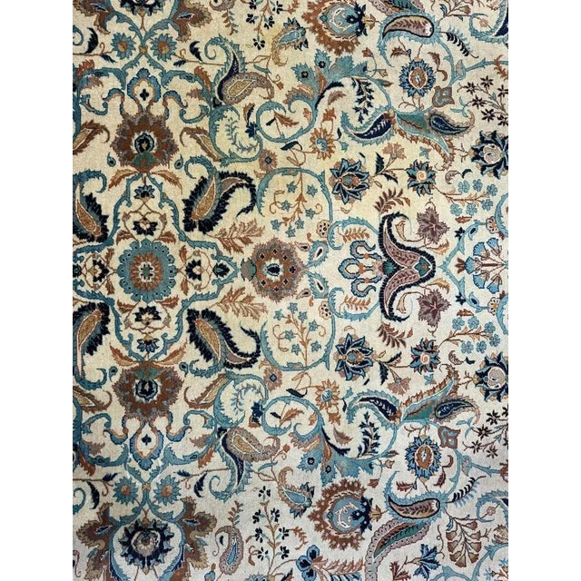 Large Antique Wool Tabriz Rug For Sale - Image 3 of 8