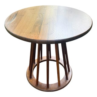 McM Walnut Arthur Umanoff Attb’ Spindle Side Table Vintage For Sale