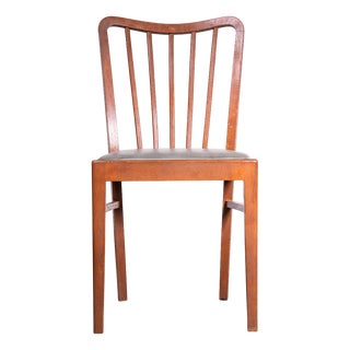 Vintage Scoop Back Dining Chair by Ton, 1950s For Sale