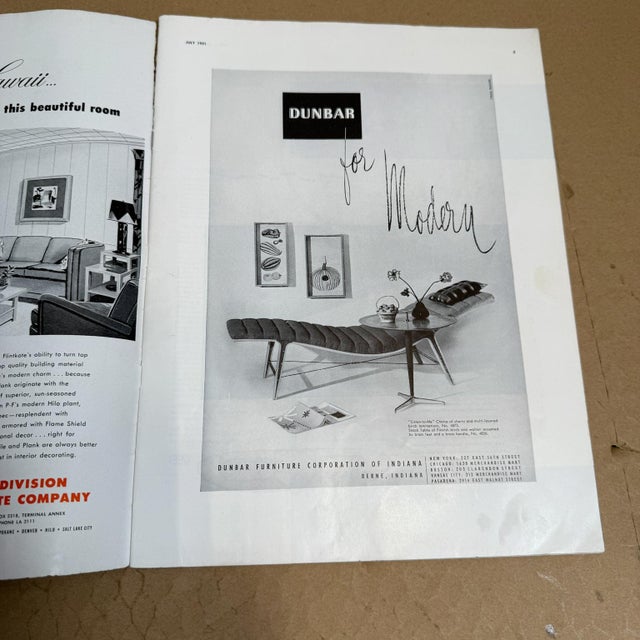 Mid-Century Modern July 1951 Arts & Architecture Magazine John Entenza For Sale - Image 3 of 12