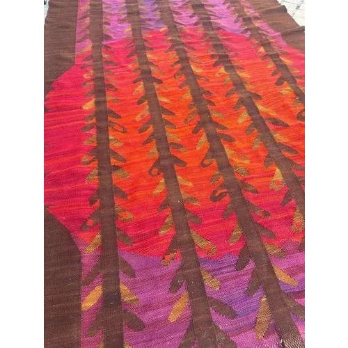 Scandinavian Handwoven Rug, 1960s For Sale - Image 6 of 18