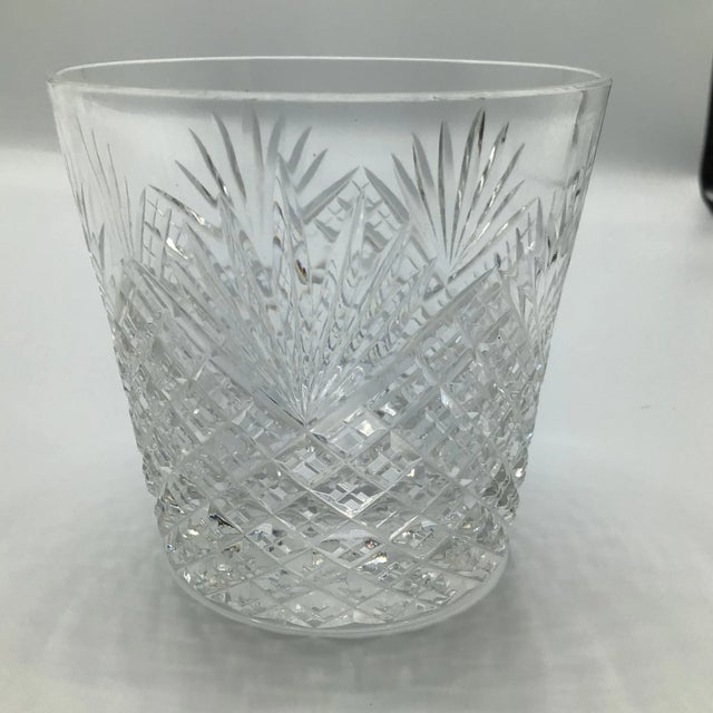 Hollywood Regency Hawkes Old Fashioned Glasses Strawberry Diamond and Fan Cut Crystal -Set of 2 For Sale - Image 3 of 12