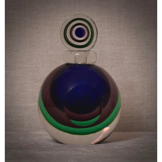 Mid-Century Modern Murano Glass Perfume Bottle, 1990 For Sale - Image 6 of 12