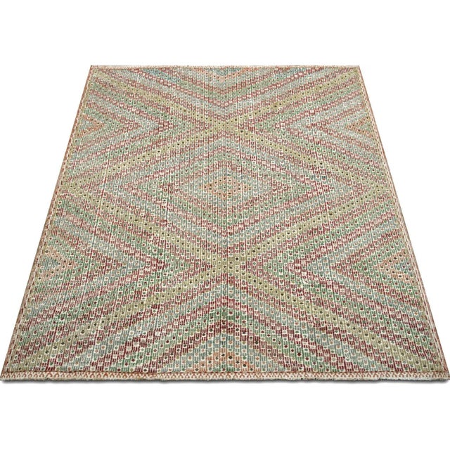 1950s 1960s Turkish Kilim Rug For Sale - Image 5 of 7