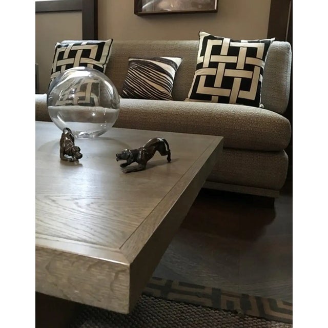 Early 21st Century Italian Coffee Table in Grey Oak by Dimore Di Lucia Valzelli For Sale - Image 5 of 9