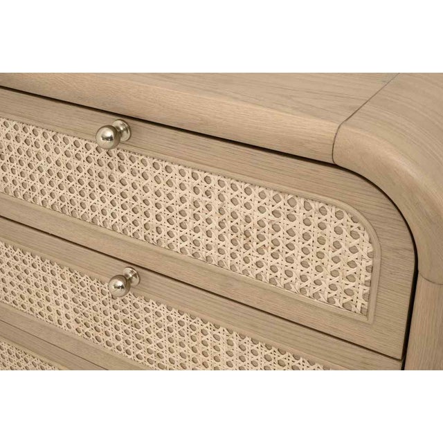 Cannes Three Drawers Wood Nightstand by Essentials for Living For Sale - Image 10 of 11