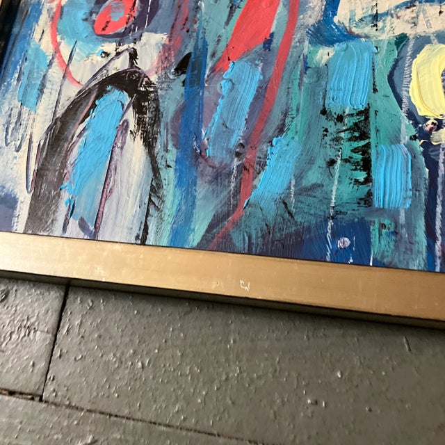 Contemporary Original Stephen Heigh Abstract Painting “Earth & Beyond “ Framed For Sale - Image 4 of 8