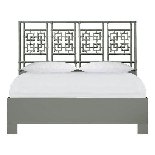 Palm Springs Standard Bed King, Evergreen For Sale