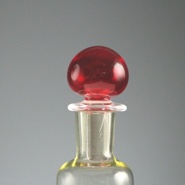 Murano Glass Bottle by Carlo Moretti For Sale - Image 3 of 7
