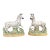 Vintage English Staffordshire Zebra Figures c.1930s -50s - A Pair For Sale