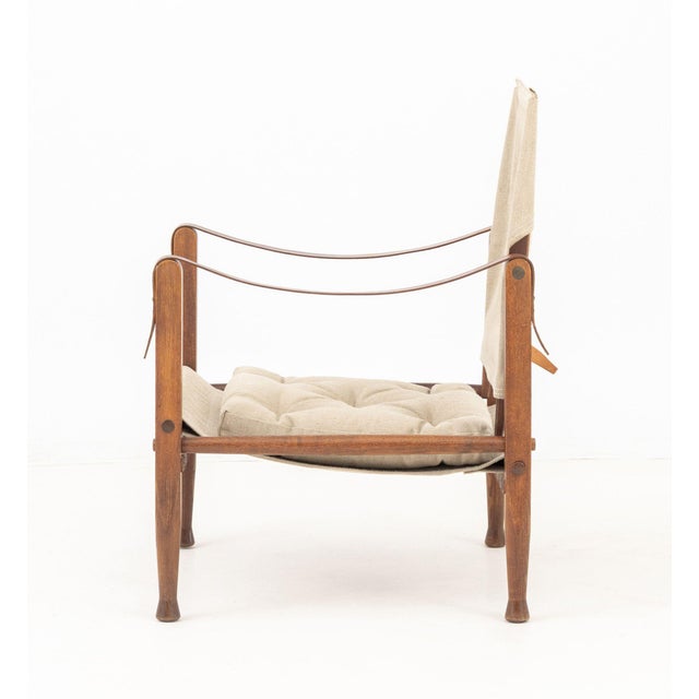 Wood Kaare Klint Model Kk47000 Safari Lounge Chair For Sale - Image 7 of 8