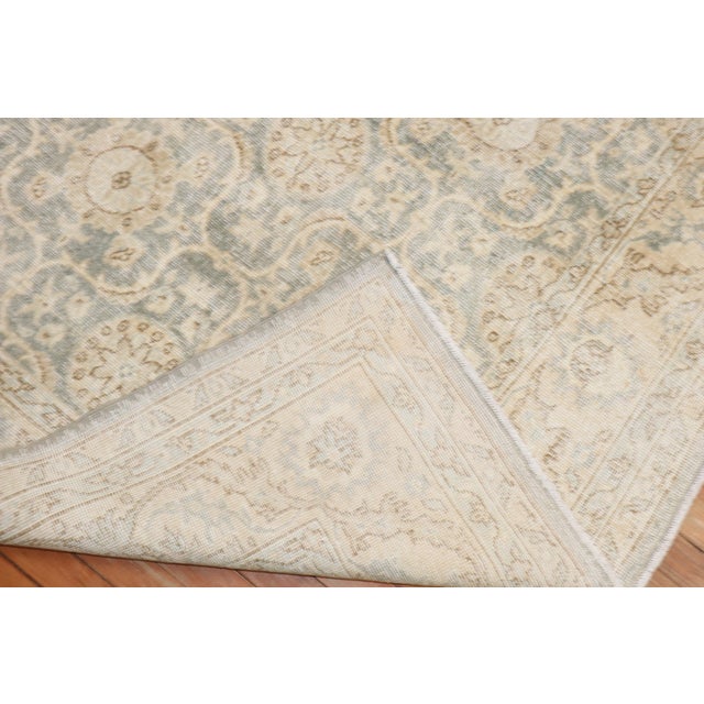 Mid 20th Century Green Worn Vintage Turkish Rug, 5'6'' X 9'8'' For Sale - Image 5 of 6