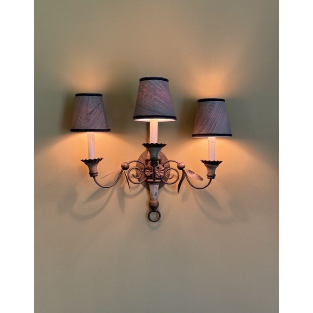 Paper Maison Maison Design Pink Marble Paper Lampshade For Sale - Image 7 of 7