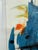 Isabel Wyatt Blue Swoosh Original Painting, Signed For Sale - Image 9 of 12