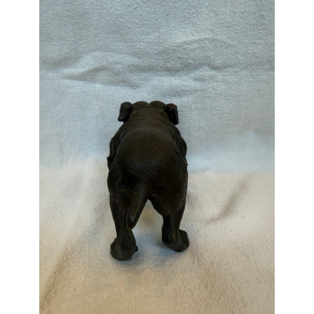 Art Deco 1930s Cast Iron Bulldog For Sale - Image 3 of 12