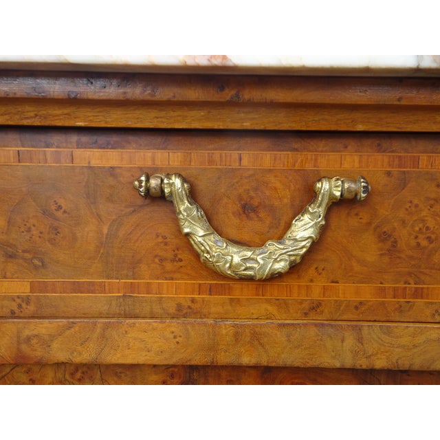 Louis XVI Style Buffet in Burr Walnut with Gilt Bronze Mounts, 1800s For Sale - Image 17 of 18