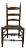 Antique Bergen County New Jersey Ladderback Side Chair For Sale