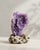 A sculptural natural Violet Grape Agate specimen selected for its soft purple tone, rounded botryoidal crystal formation,...