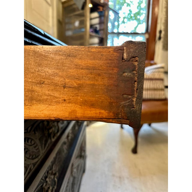 18th Century English Wooden Chest For Sale In Chicago - Image 6 of 12