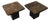 Vintage Side Tables with Sculptural Mosaic Slate Tops by E. Kneip, Set of 2 For Sale