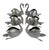 Early 20th Century Early 20th Century Silver Articulated Swan Jardinieres / Bowls - Set of 6 For Sale - Image 5 of 11