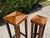 Vintage Graduated Bamboo & Rattan Pedestal Plant Stands, Pair For Sale In Naples, FL - Image 6 of 10