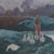 After Barbizon School, Lady Tending a Flock of Geese at Dusk or Dawn, 1920s, Oil on Canvas For Sale - Image 4 of 8
