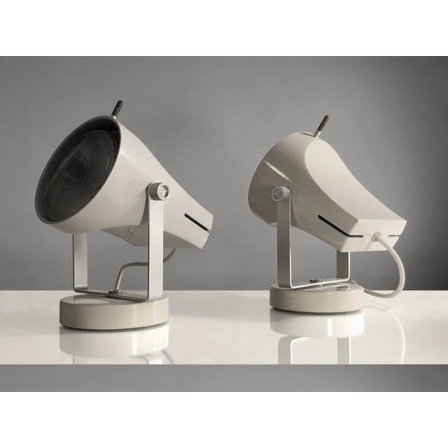 Space Age F-39 Table or Wall Lamps by Étienne Fermigier for Disderot, France, 1970s, Set of 2 For Sale - Image 4 of 7