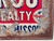Red Vintage Strout Realty Advertising Tin Litho Sign For Sale - Image 8 of 14
