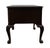 Hekman Furniture Solid Mahogany Traditional Chippendale Style 58" Writing Desk W. Tooled Leather Top For Sale - Image 10 of 12